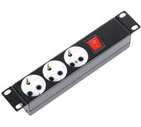 Блок розеток ЦМО БР-3П-10-9005 3 розетки, без шнура питания