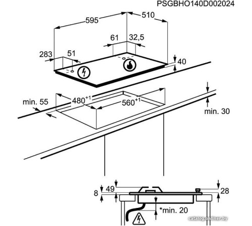 Варочная панель Electrolux KGS6424BX