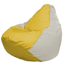 Кресло-мешок Flagman Груша Мини L Г0.1-266 желтый/белый