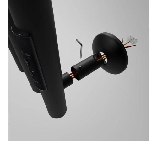 Полотенцесушитель Маргроид Ferrum Вид 10 СНШ 80x50 Черный матовый, скрытого монтажа, таймер справа