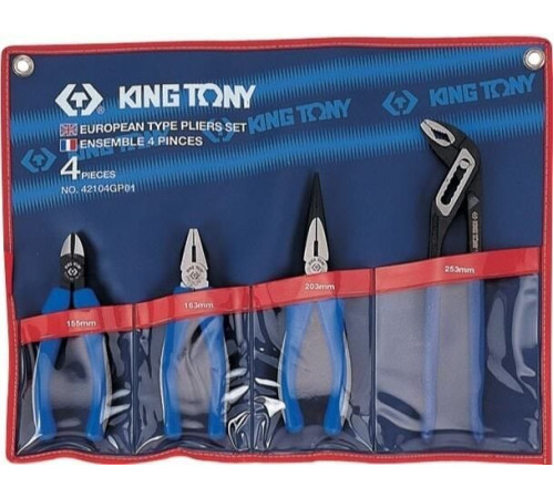 Набор пассатижей King Tony 42104GP01 4 предмета