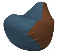 Кресло-мешок Flagman Груша Г2.3-0307 синий/коричневый