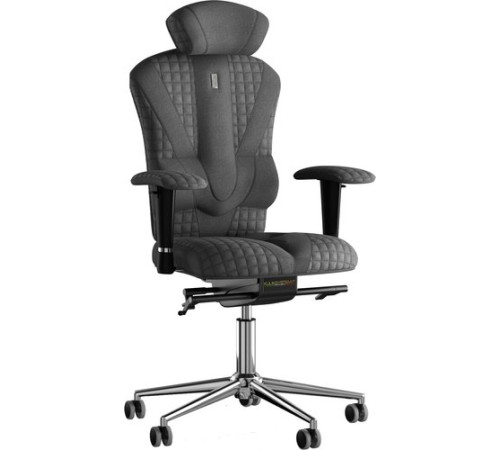 Офисное кресло Kulik System Victory Design азур серый с подголовником