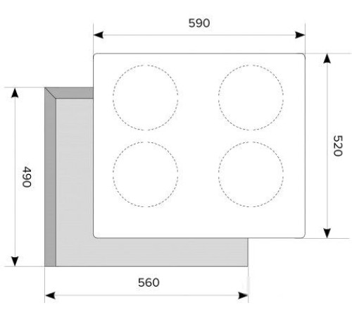 Варочная панель Akpo PIA 60 940 14CC BL