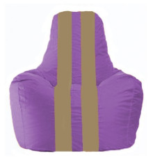 Кресло-мешок Flagman Спортинг С1.1-104 сиреневый/бежевый