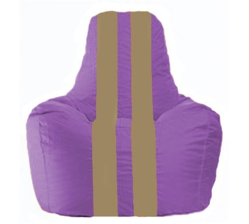 Кресло-мешок Flagman Спортинг С1.1-104 сиреневый/бежевый