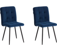 Стул TetChair Medeo велюр, синий, 2 шт