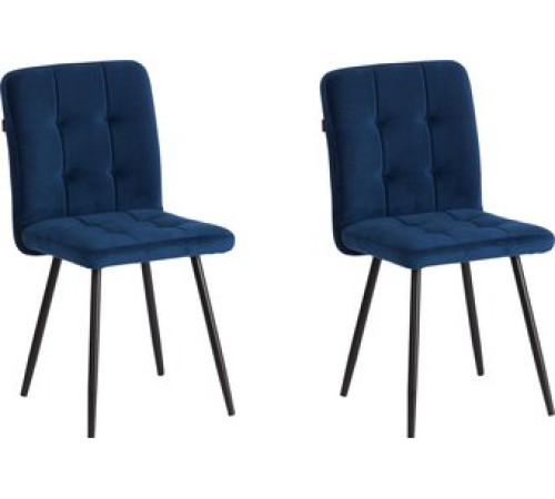 Стул TetChair Medeo велюр, синий, 2 шт