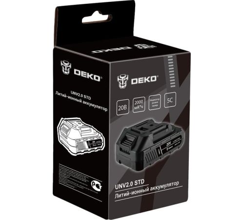 Аккумулятор Deko UNV2.0 STD 063-4492 20В/2 Ач