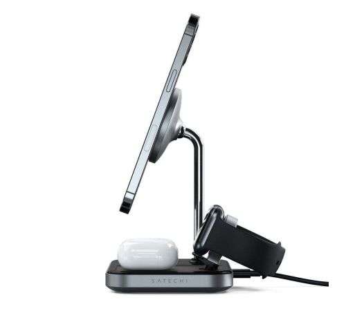 Беспроводное зарядное Satechi 3-in-1 Magnetic Wireless Charging Stand