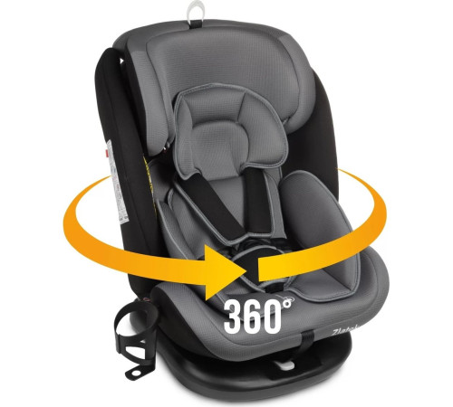 Детское автокресло Zlatek Cruiser Lux KRES4083 серый/черный