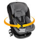 Детское автокресло Zlatek Cruiser Lux KRES4083 серый/черный