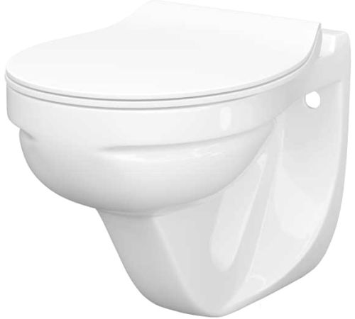 Унитаз подвесной Керамин Гранд R Безободковый сиденье Slim с микролифтом