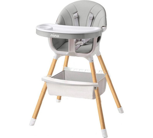 Высокий стульчик Nino Lark серый
