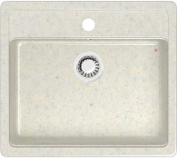 Кухонная мойка MARRBAXX Карельский камень модель 9/Q7 F009Q007 белый/хлопок