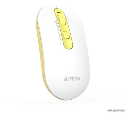 Мышь A4Tech Fstyler FG20 белый/золотистый