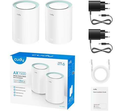 Wi-Fi система Cudy M1500 1.0 2-Pack