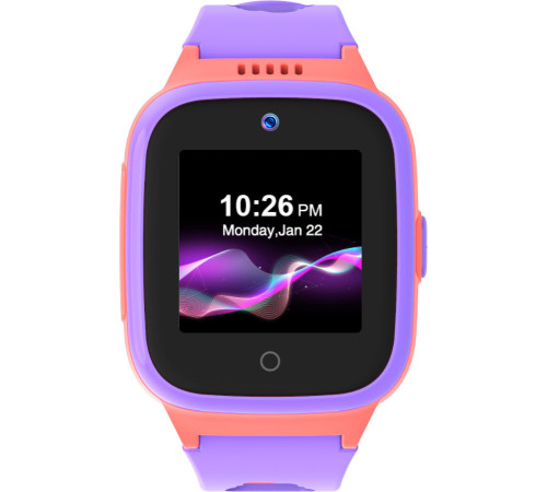 Детские умные часы LeeFine Q27 4G розовый/фиолетовый