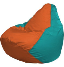 Кресло-мешок Flagman Груша Макси Г2.1-223 бирюзовый/оранжевый
