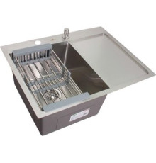 Кухонная мойка Wisent WS-36550-L/GER013 с сифоном, дозатором и коландером