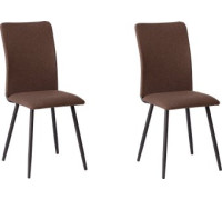 Стул TetChair La Rousse рогожка, коричневый/черный, 2 шт