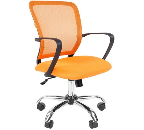 Офисное кресло CHAIRMAN 698 Chrome оранжевый