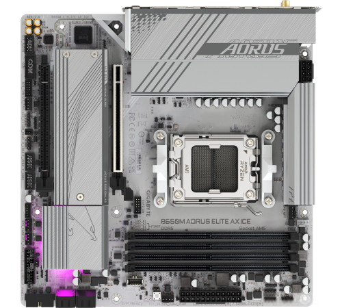 Материнская плата Gigabyte B650M Aorus Elite AX Ice