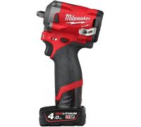 Гайковерт Milwaukee M12 FIW38-422X 4933464613 с 2-мя АКБ, кейс