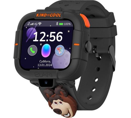 Детские умные часы Elari KidPhone MB черный