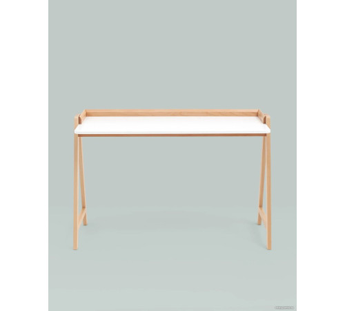 Стол Stool Group Pyramid 118x53 T-002-P белый/светлое дерево