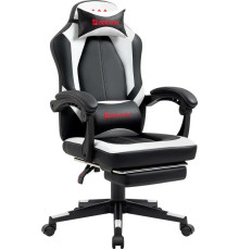 Игровое геймерское кресло Defender Apollo черный/белый