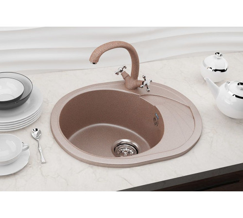 Кухонная мойка Ulgran U-403 341 ультра-белый