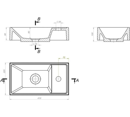 Умывальник Versalia Bazis Mini 41