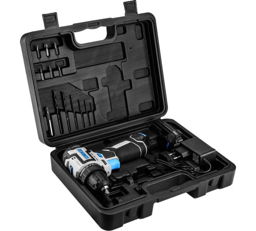 Дрель-шуруповерт Deko Loner 12V Pro 085-1011 с 2-мя АКБ, кейс