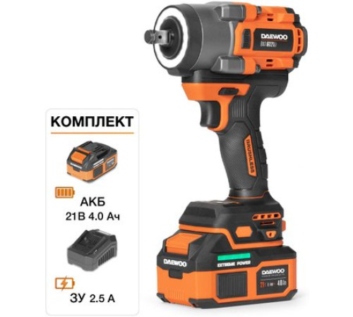 Гайковерт Daewoo Power DAX 6021Li Set с 1-им АКБ, кейс