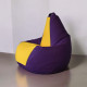 Кресло-мешок Mio Tesoro Груша Kombo XXL GF-130x85-FZH фиолетовый/желтый