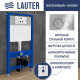 Унитаз подвесной Lauter Longer 2110822B + 21901001 кнопка 219701E, хром