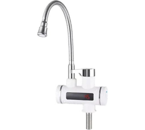 Проточный электрический водонагреватель-кран Unipump BEF-001-02 с дисплеем и гибким изливом