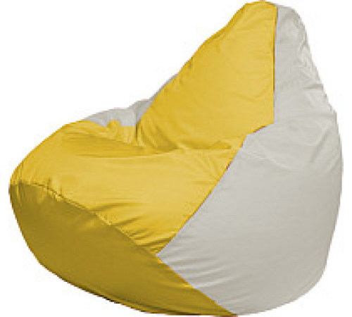 Кресло-мешок Flagman Груша Супер Мега 4XL Г5.1-266 желтый/белый