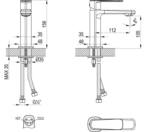 Смеситель Lemark LMF-1012B-C