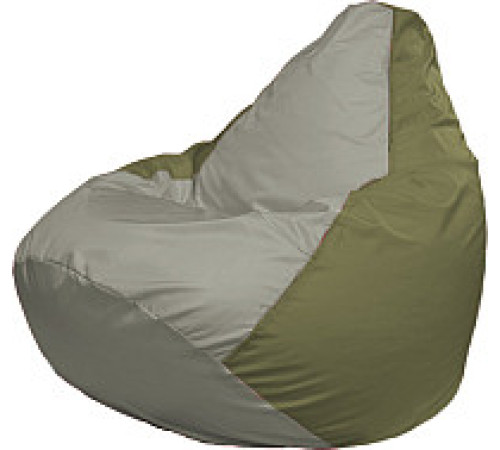 Кресло-мешок Flagman Груша Супер Мега 4XL Г5.1-341 серый/оливковый