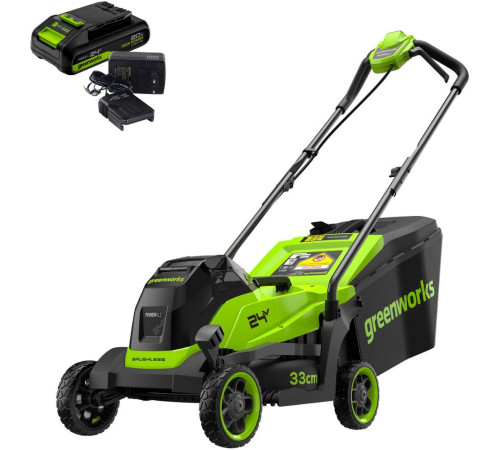 Газонокосилка Greenworks GD24LM331K2 2520607UA с 1-им АКБ