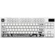 Клавиатура Дарк Проджект KD87A+Numpad G3ms Moonstone, белый