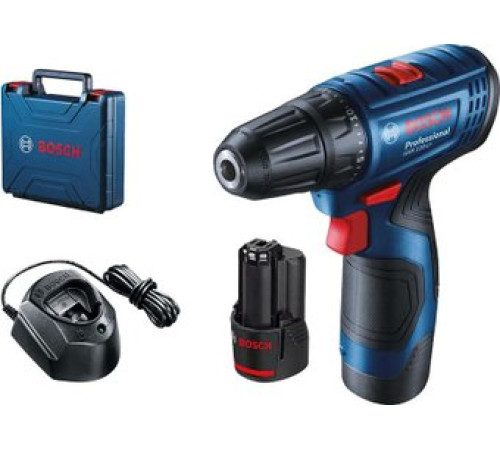 Дрель-шуруповерт Bosch GSR 120-LI Professional 06019G8000 с 2-мя АКБ, кейс