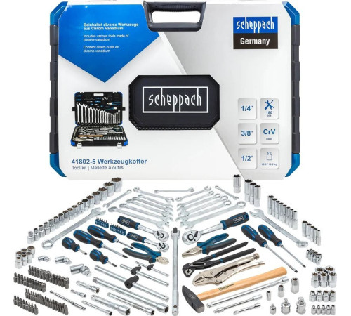 Набор домашнего мастера Scheppach Sch-41802-5 180 предметов