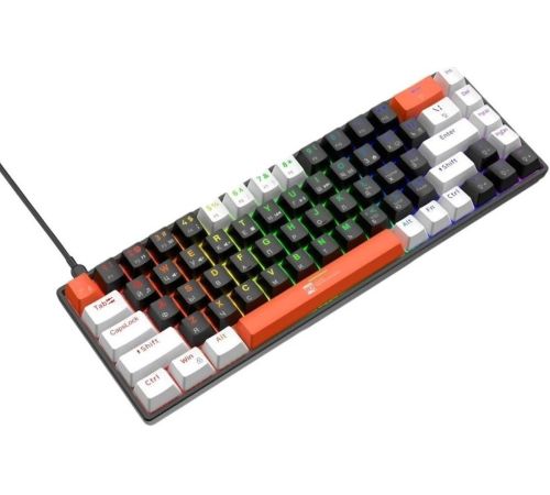 Клавиатура R8 1038 Wired Mechanical черный/белый/оранжевый
