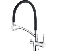 Смеситель Ledeme L4855-2 хром/черный