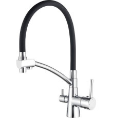 Смеситель Ledeme L4855-2 хром/черный