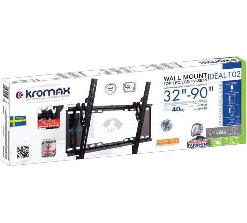 Кронштейн для телевизора Kromax IDEAL-102 черный