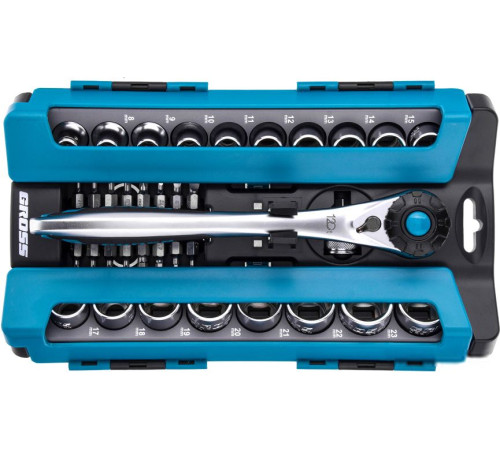 Набор торцевых головок и бит GROSS 14144 36 предметов